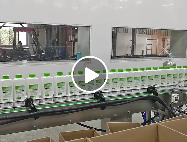 Laundry Detergent / Disinfectant Filling Machine Video